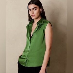 Banana Republic Emerald Sleeveless Top